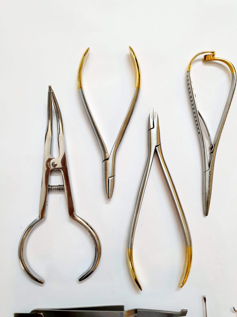 Professional Orthodontic Instruments Kit – Gold & Stainless Steel Dental Tools