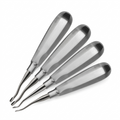 Dental Elevator Set of 4 – Inside Bent Tip 1.5mm, 2mm, 3mm, 4mm | Standard Handle