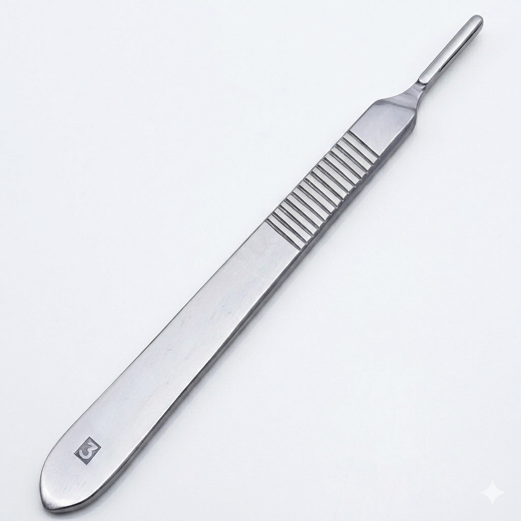 10 Sterile Surgical Blades #10 with Scalpel Knife Handle #3