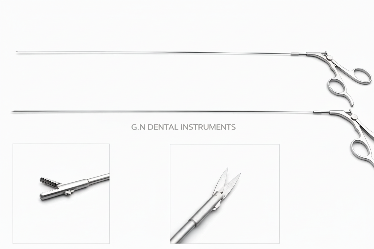 Hysteroscopy Urology Biopsy and Grasping Forceps & Scissor 7Fr 18" 2pcs