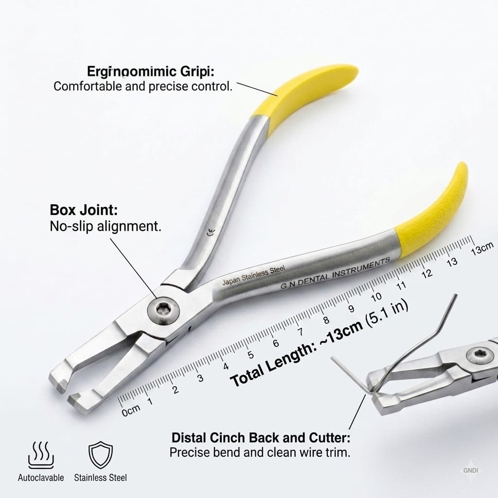 Orthodontic Distal End Cutter & Cinch Back Plier – Japan Stainless Steel