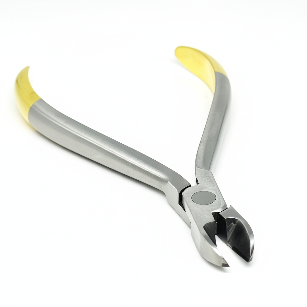 Hard Wire Cutting Pliers – 304 Stainless Steel with TC Golden Handle (1pc)