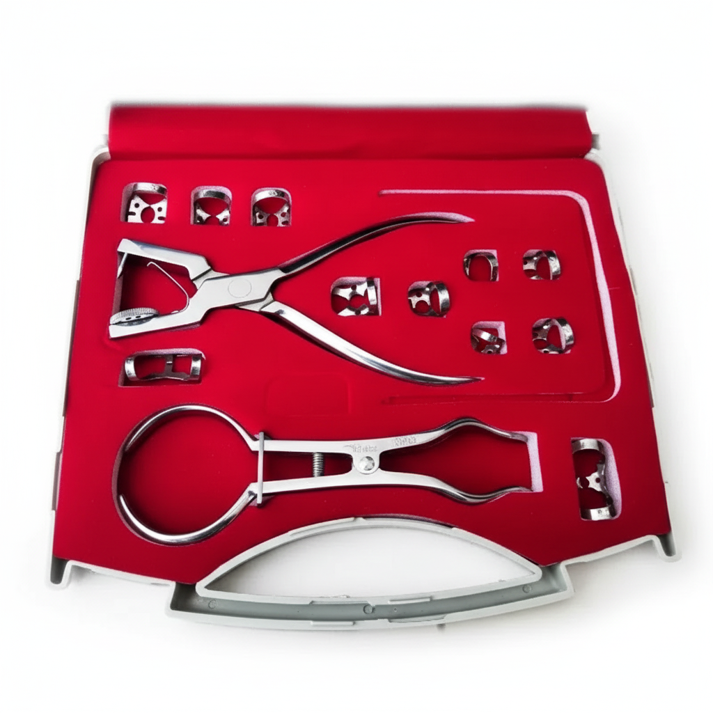 Dental Rubber Dam Kit Stainless Steel | Clamp Forceps Punch Set | Endodontic Isolation Kit
