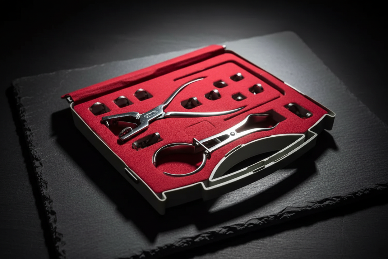 Dental Rubber Dam Kit Stainless Steel | Clamp Forceps Punch Set | Endodontic Isolation Kit
