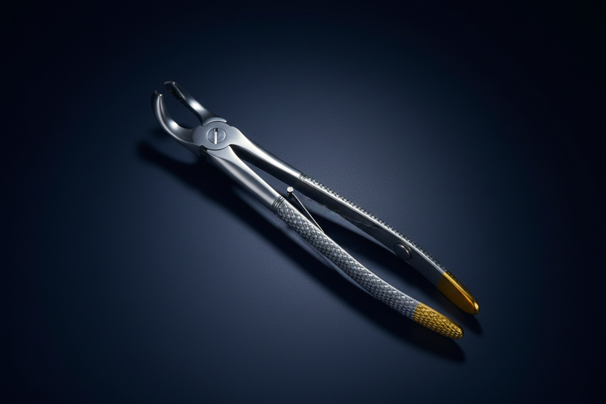 Dental Extraction Forceps No. 20 – Gold Handle Upper Molar Forceps