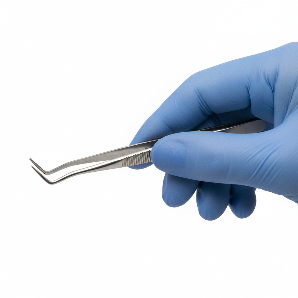 6 Pcs All Purpose Tweezer Kit – Precision Stainless Steel Tweezers Set