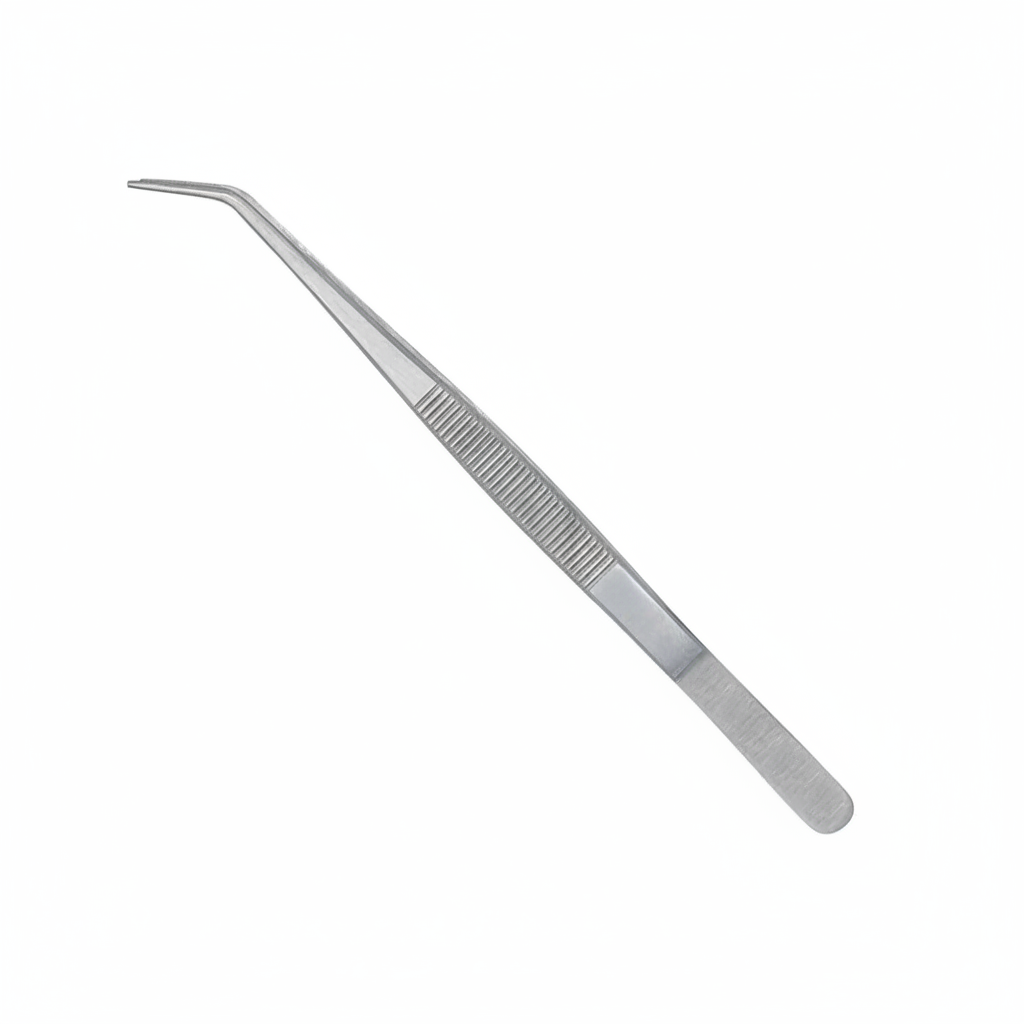 Dental London College Dressing Pliers – Curved Tissue Forceps