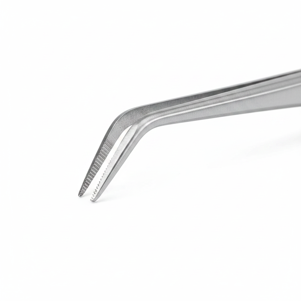 Dental London College Dressing Pliers – Curved Tissue Forceps