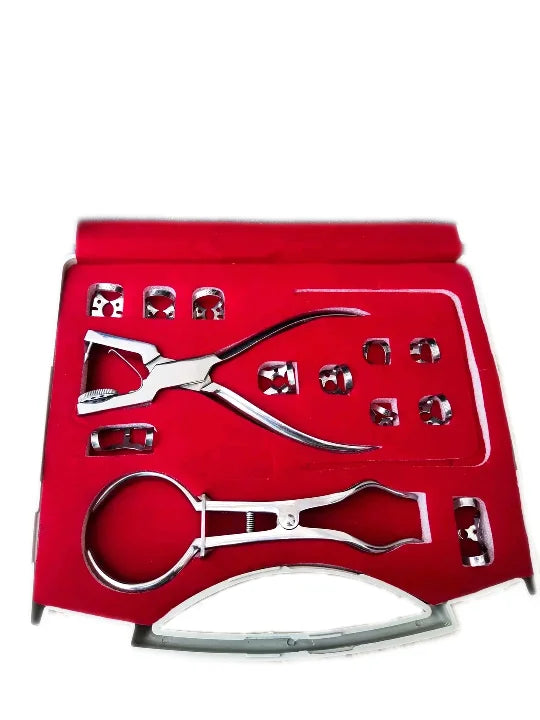 Dental Rubber Dam Kit Stainless Steel | Clamp Forceps Punch Set | Endodontic Isolation Kit