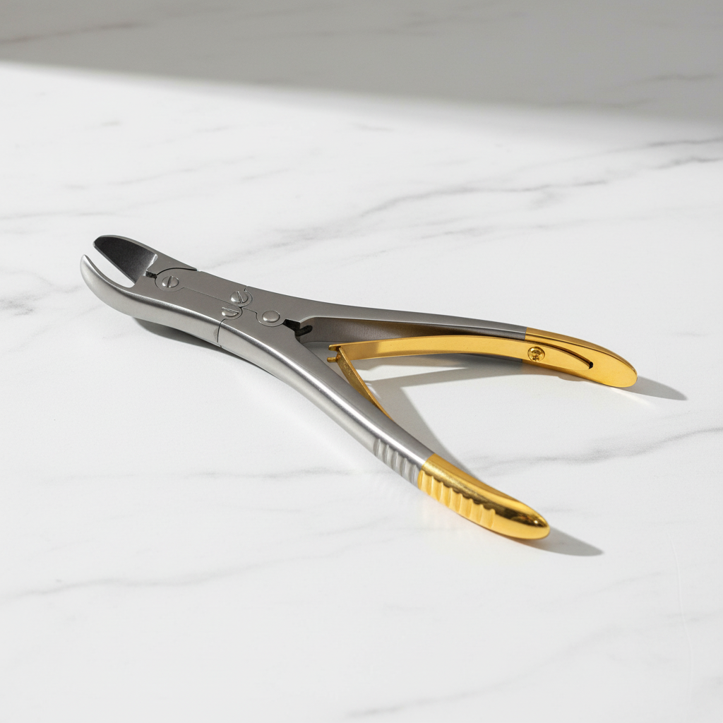 TC Pin & Wire Cutter 7" Double Action Curved Angled OR Orthopaedic Pliers